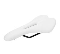 MOUMOUTEN Cuscino per Sedile per Bici, Sedile per Bicicletta Sportivo Universale Classico e Confortevole, Adatto per Sella per Bici da Uomo (Bianca)