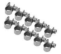 MOUMOUTEN Fascetta Stringitubo, 10 Pezzi 6mm-20mm Dimensioni Opzionali Mini Tubo Del Acciaio Inossidabile Per Tubo Flessibile Aria Tubo per Acqua(7-9Mm)