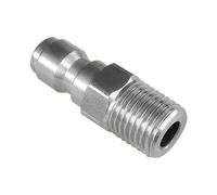 MOUMOUTEN Raccordi rapidi Maschio NPT da 1/4", Filettatura Esterna, raccordi rapidi in Acciaio Inossidabile, Spina per idropulitrice 5000 PSI