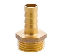 MOUMOUTEN Raccordo portagomma in ottone da 1/2", filettatura maschio, giuntatrice per metalli, giuntatrice per tubi flessibili, adattatore per aria, acqua e olio (sottile 10 mm)