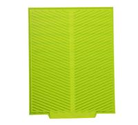 MOUMOUTEN Tappetino Scolapiatti Pieghevole Cuscinetto in Silicone 44x33cm | Resistente al Calore Premium, Tappetini Scolapiatti per Lavello per Piatti(Verde)