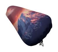 Mount at Sunset - Coprisedile per bicicletta con coulisse, impermeabile, protegge dal sole e dalla polvere, unisex, per mountain bike