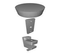Mount Bracket for LED Compatible with Anycubic Kossel 3D Printer (3 Pieces)