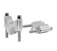 Mount Clamp Riser 28 Mm 1 1/8" 22 Mm 7/8" Morsetto Universale Manubrio Moto (Sliver,28MM)