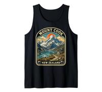 Mount Cook Nuova Zelanda Vintage Alpi meridionali Canotta