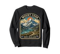 Mount Cook Nuova Zelanda Vintage Alpi meridionali Felpa