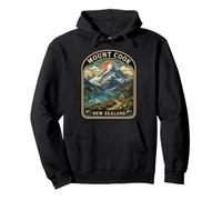 Mount Cook Nuova Zelanda Vintage Alpi meridionali Felpa con Cappuccio