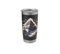 Mount Everest Mountaineering Climber Summit Alpine Bicchiere termico in acciaio inox doppia parete