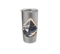 Mount Everest Mountaineering Climber Summit Alpine Bicchiere termico in acciaio inox doppia parete