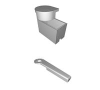 Mount for HS-645 MG Servo Compatible with Ring Shooter Flywheel System