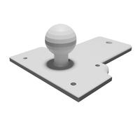 Mount for Kenwood TM-D710A Yaesu FTM-350AR with RAM Ball System