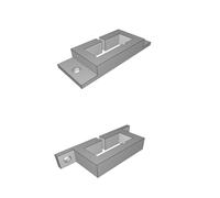 Mount for Molex 4-Pin Male Connector Horizontal Vertical Design with SketchUp