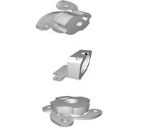 Mount for Rostock 3D Printer Hotend with Bowden Tube Clamp - J-Head 16mm