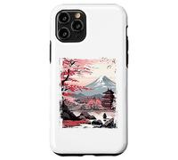 Mount Fuji Cherry Blossoms Geisha Japanese Garden Japan Art Custodia per iPhone 11 Pro