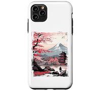 Mount Fuji Cherry Blossoms Geisha Japanese Garden Japan Art Custodia per iPhone 11 Pro Max