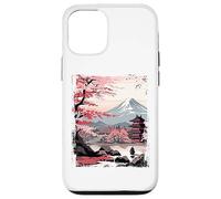 Mount Fuji Cherry Blossoms Geisha Japanese Garden Japan Art Custodia per iPhone 12/12 Pro