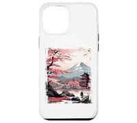 Mount Fuji Cherry Blossoms Geisha Japanese Garden Japan Art Custodia per iPhone 12 Pro Max