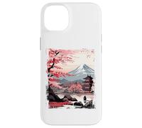 Mount Fuji Cherry Blossoms Geisha Japanese Garden Japan Art Custodia per iPhone 14 Plus