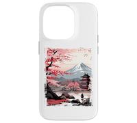 Mount Fuji Cherry Blossoms Geisha Japanese Garden Japan Art Custodia per iPhone 14 Pro