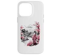 Mount Fuji Cherry Blossoms Geisha Japanese Garden Japan Art Custodia per iPhone 14 Pro Max