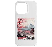 Mount Fuji Cherry Blossoms Geisha Japanese Garden Japan Art Custodia per iPhone 14 Pro Max