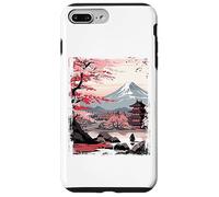 Mount Fuji Cherry Blossoms Geisha Japanese Garden Japan Art Custodia per iPhone 7 Plus/8 Plus