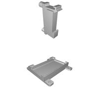 Mount Holder for Wemos D1 Mini with DIN Rail Support - Dual Base Design