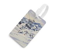 Mount Horsney Ski Lift Etichetta per bagagli Divertenti Etichette identificative per bagagli Etichette con nome per zaini Etichette uniche per bagagli da viaggio Etichette per borse da viaggio con