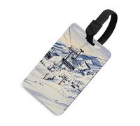 Mount Horsney Ski Lift Etichetta per bagagli Divertenti Etichette identificative per bagagli Etichette con nome per zaini Etichette uniche per bagagli da viaggio Etichette per borse da viaggio con