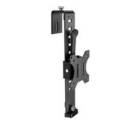 Mount-It! Cubicle MI-785 - Supporto per monitor VESA regolabile in altezza, per schermi da 17" a 32", gancio regolabile fino a 8 kg, colore: nero
