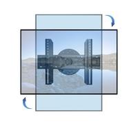 Mount-It! Fixed Low-Profile TV Wall Mount with Landscape to Portrait Rotate Function Fits Samsung, Sony, Toshiba, Sharp, LG, Panasonic LED, LCD TVs