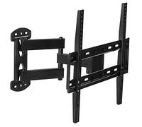 Mount-It! Staffa angolare per montaggio a parete TV Full Motion, compatibile VESA 400 x 400, braccio estensibile articolato, girevole, capacità 66 libbre nero