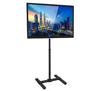 Mount-it! Supporto da pavimento per TV per schermi piatti, curvi, LCD, LED e al plasma [da 13 a 42] Altezza regolabile in altezza, compatibile VESA 100 e 200, (nero)