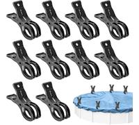 Mount Kumgang 10 mollette per copertura della piscina, per teloni di copertura, antivento e stabili, grandi clip per asciugamani, per piscine fuori terra, serra, vela parasole, studio fotografico