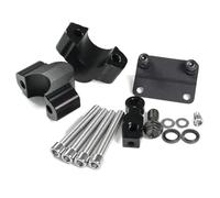 Mount Maniglia Morsetto Manubrio Riser Per MT-07 Per MT07 2021 Moto 25 MILLIMETRI Manubrio Riser Kit Morsetto Tubo Freno Adattatore Estensione Tachimetro Trasferimento Rialzi manubrio(Black-set)