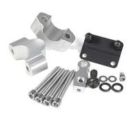 Mount Maniglia Morsetto Manubrio Riser Per MT-07 Per MT07 2021 Moto 25 MILLIMETRI Manubrio Riser Kit Morsetto Tubo Freno Adattatore Estensione Tachimetro Trasferimento Rialzi manubrio(Silver-set)