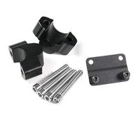 Mount Maniglia Morsetto Manubrio Riser Per MT-07 Per MT07 2021 Moto 25 MILLIMETRI Manubrio Riser Kit Morsetto Tubo Freno Adattatore Estensione Tachimetro Trasferimento Rialzi manubrio(Black)