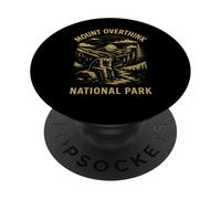 Mount Overthink National Park Vintage Ansia & Pensare troppo PopSockets PopGrip Adesivo