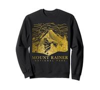 Mount Rainier Washington Mountain Mt Climbing Summit Escursioni Felpa