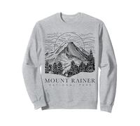 Mount Rainier Washington Mountain Mt Climbing Summit Escursioni Felpa