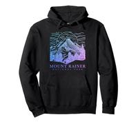 Mount Rainier Washington Mountain Mt Climbing Summit Escursioni Felpa con Cappuccio