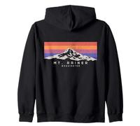 Mount Rainier Washington Mountain Mt Climbing Summit Escursioni Felpa con Cappuccio