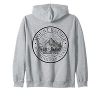 Mount Rainier Washington Mountain Mt Climbing Summit Escursioni Felpa con Cappuccio