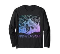 Mount Rainier Washington Mountain Mt Climbing Summit Escursioni Maglia a Manica