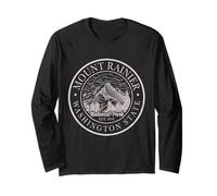 Mount Rainier Washington Mountain Mt Climbing Summit Escursioni Maglia a Manica