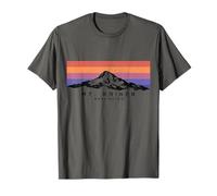 Mount Rainier Washington Mountain Mt Climbing Summit Escursioni Maglietta