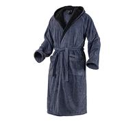 Mount Swiss Accappatoio da donna e uomo in ARBON con cappuccio in pregiato cotone vestaglia soffice spugna kimono con colori e taglie a scelta S 5XL I BathRobe ÖkoTex Standard 100 antracite. XXXL