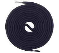 Mount Swiss©, Lacci per scarpe, premium, tondi, in 100% cotone, resistenti agli strappi, diametro 3 mm - 4 mm, 12 colori, lunghezza 45 - 200 cm, Adulti (unisex), Ms-sb-01, Dunkelblau, 130 cm