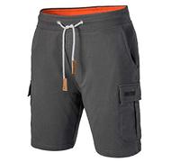 Mount Swiss Pantaloncini cargo da uomo, bermuda, da uomo, con 6 tasche e , chiusura con strappo, per il tempo libero, da uomo, in colori classici, taglia S - 8XL, antracite., M