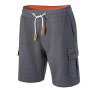 Mount Swiss Pantaloncini cargo da uomo, moderni, in cotone, bermuda, Blu scuro, L